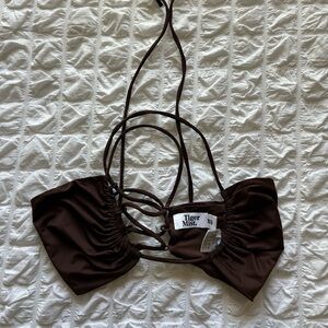 Tiger Mist tie-up crop top